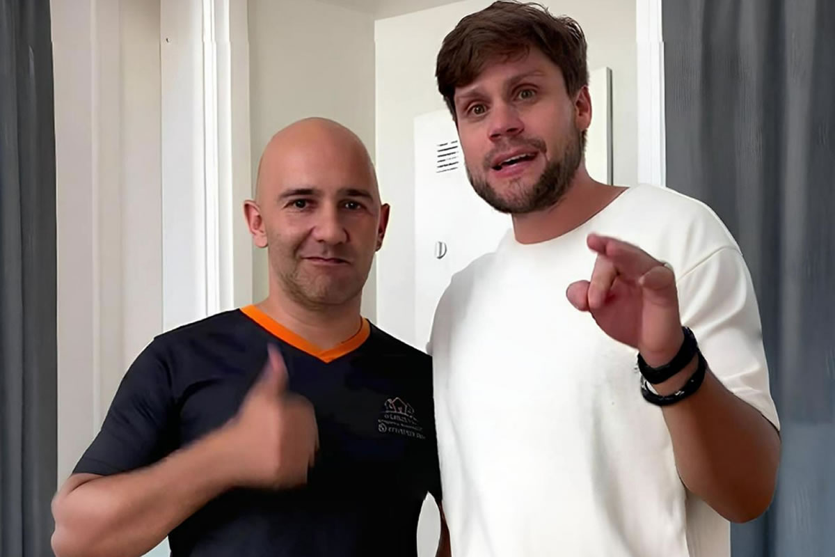 Carlos com Breno Simões 