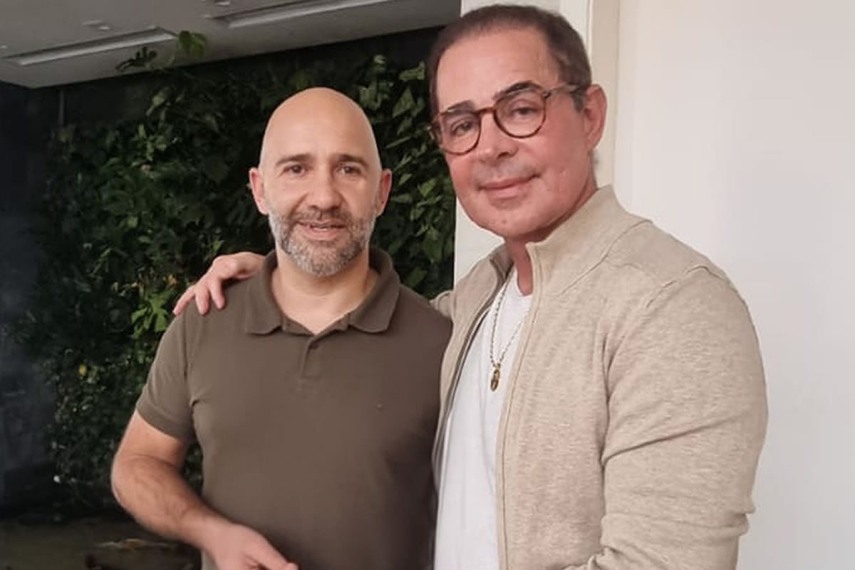 Carlos com Paulo Vieira